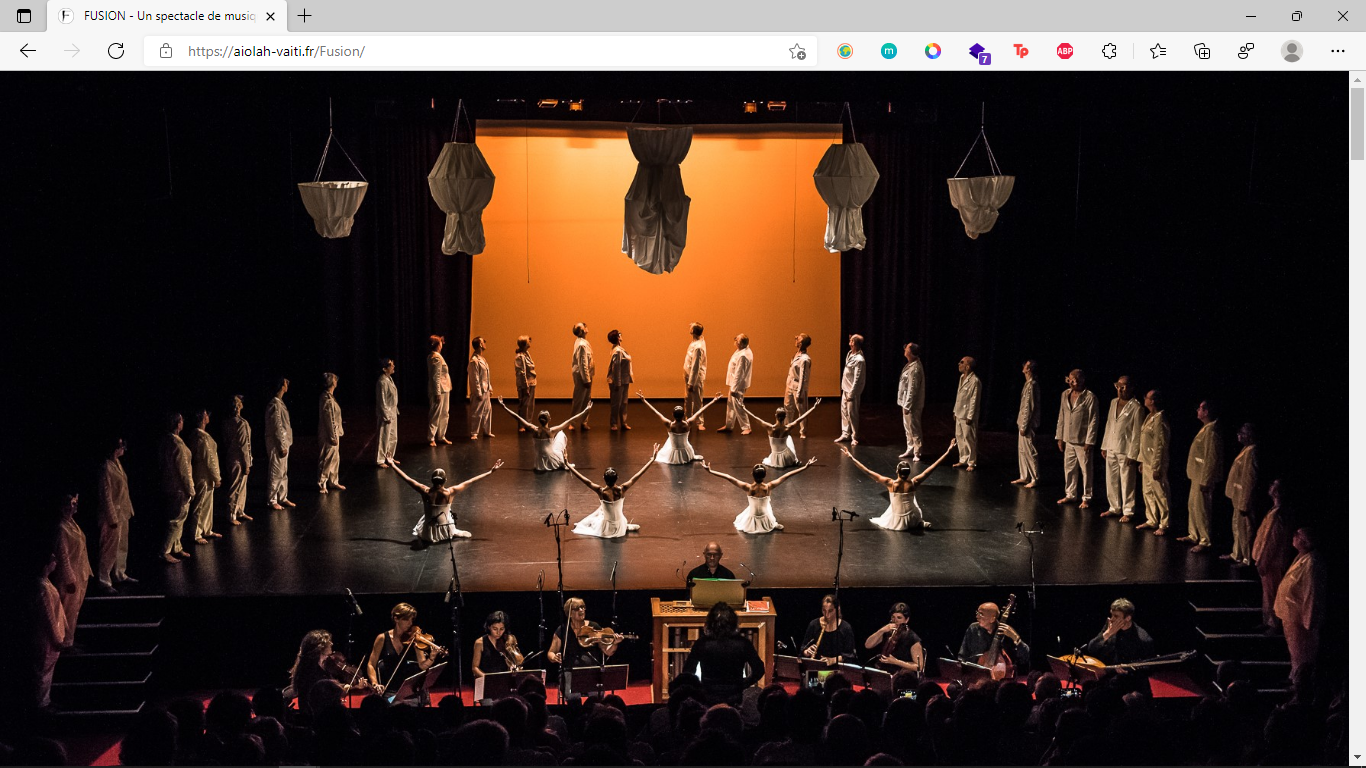 Capture d'écran du site de Fusion